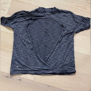 Open back Lululemon heathered shirt